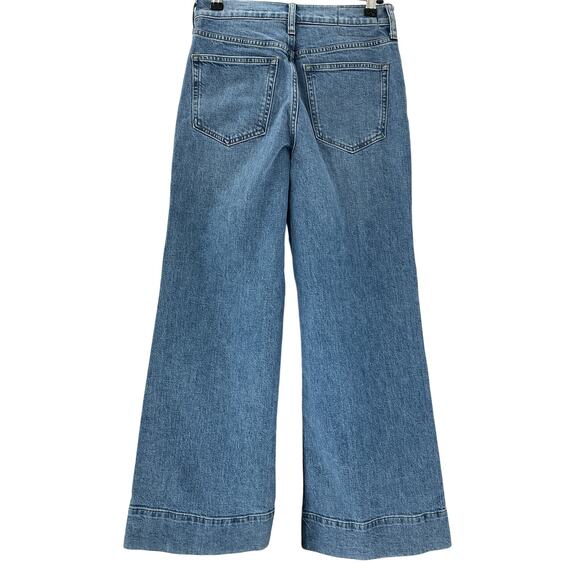 J.Crew Petite High Rise Blue 1996 Trouser Denim Jeans Size P26 - Picture 3 of 4